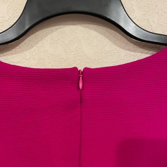 Boden Hadley Ottoman Midi Dress 8R Womens Pink Purple Rib Knit V-neck Formal - Picture 3 of 10